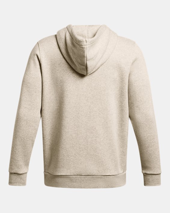 Sweat à capuche entièrement zippé UA Essential Fleece pour homme, Brown, pdpMainDesktop image number 4